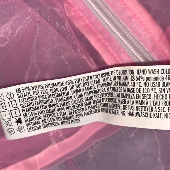 Forever 21 Pink Sheer Hooded Jacket "Forever Yours" Size S - Picture 4 of 9